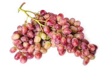 Bunch of pink grapes