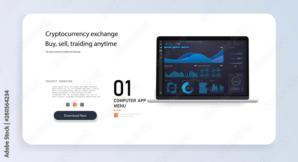 Poster infographic dashboard template with flat design graphs and pie charts online statistics and data ana