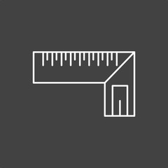 Obraz premium Try Square icon for your project