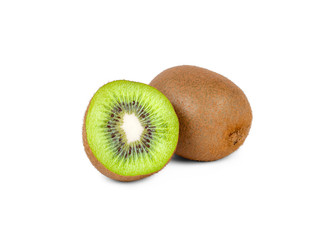 Kiwi fruit. Isolated on white background.