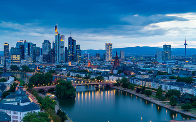 Fototapeta na wymiar Skyline Frankfurt am Main 