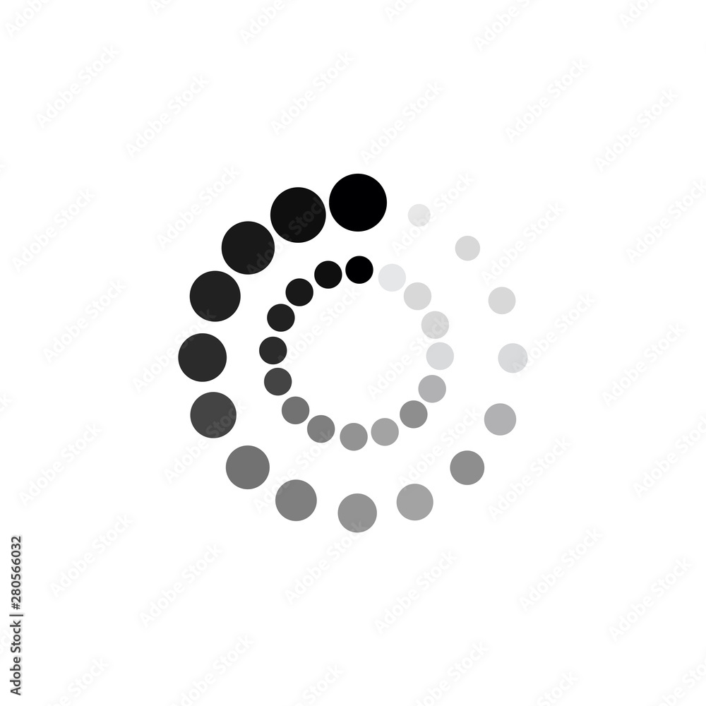 Leinwandbilder load icon template color editable. loading symbol vector sign isolated on white background illustrat