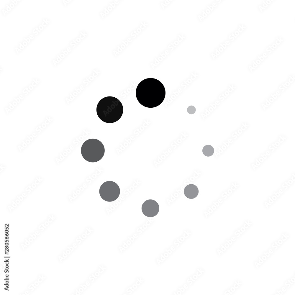Poster Load icon template color editable. Loading symbol vector sign isolated on white background illustration for graphic and web design.