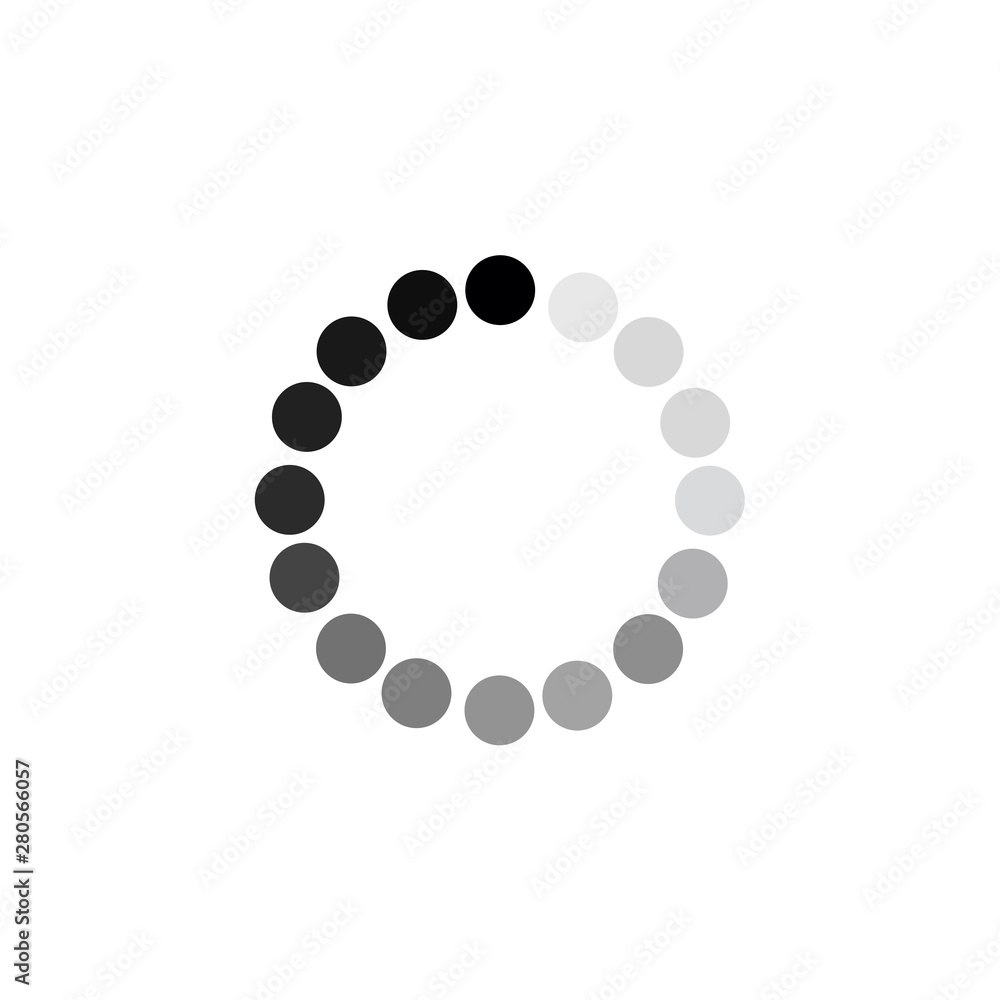 Poster Load icon template color editable. Loading symbol vector sign isolated on white background illustration for graphic and web design.