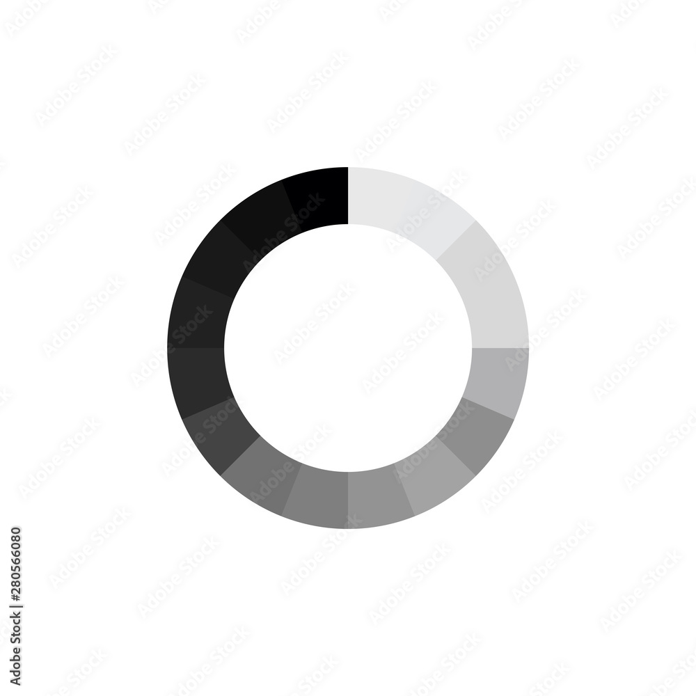 Fototapete Load icon template color editable. Loading symbol vector sign isolated on white background illustration for graphic and web design.