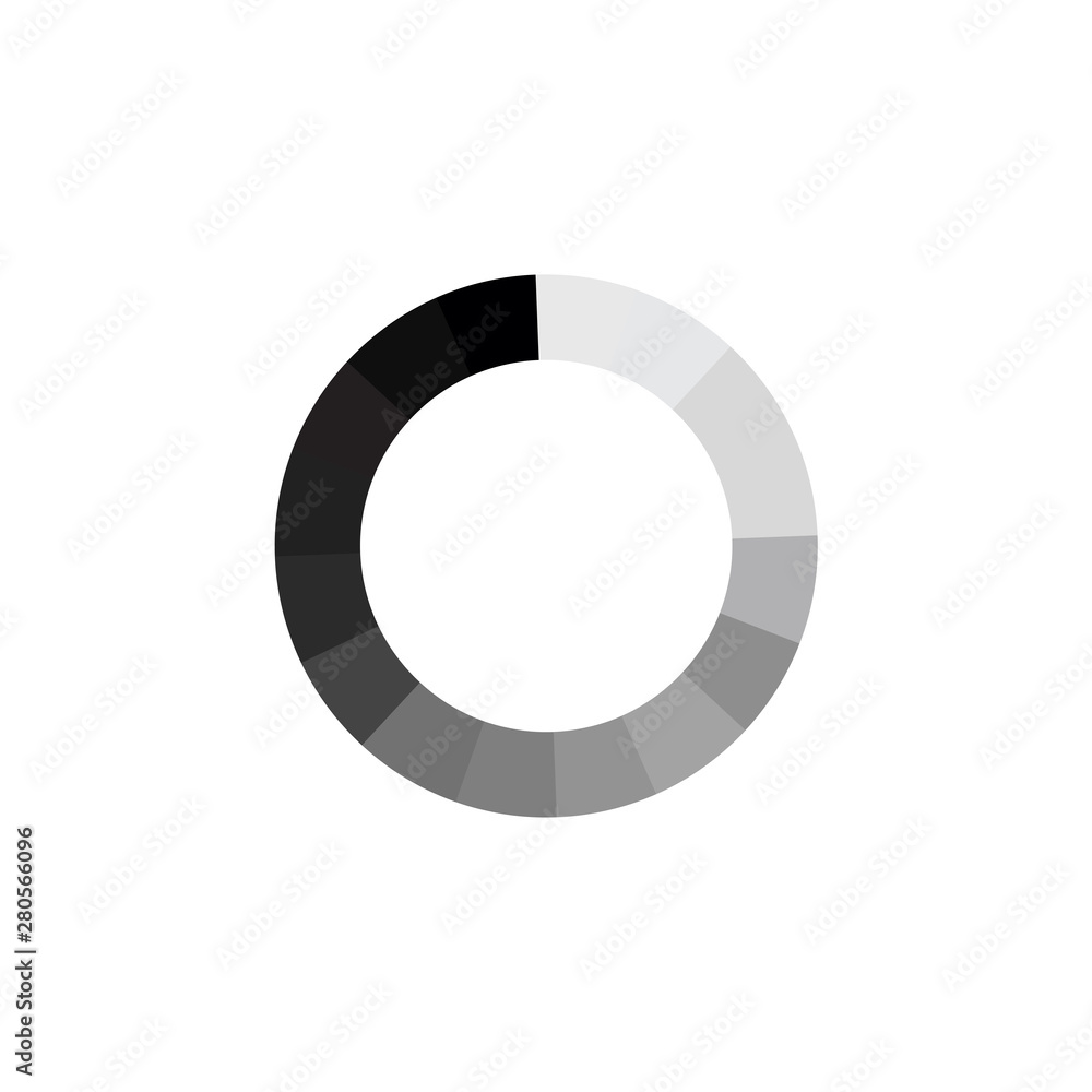 Leinwandbilder Load icon template color editable. Loading symbol vector sign isolated on white background illustration for graphic and web design.