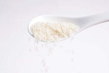 white rice detail for design background