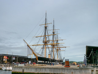 Fregatten Jylland frigate ancient warship in Ebeltoft, Denmark © Frankix