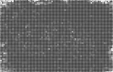 Abstract halftone wave dotted background. Monochrome texture of dots for printing.