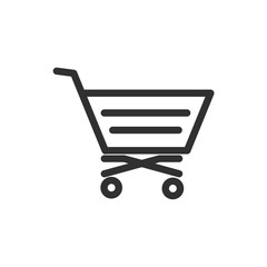 Shopping Cart icon template color editable. Shopping Cart symbol vector sign isolated on white background. Simple logo vector illustration for graphic and web design.