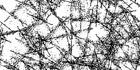 Obraz premium Black and white grunge texture seamless. Abstract monochrome background. Dirty covered with a chaotic pattern on the surface. Vintage old wall in scratches and scuffs.