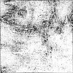 Grunge background black and white. Cracks, chips, scratches, dust texture. Abstract city wall. Dirty old surface. Vector vintage pattern.