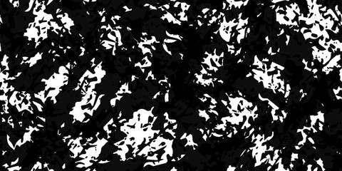 Black and white grunge texture seamless. Abstract monochrome background. Dirty covered with a chaotic pattern on the surface. Vintage old wall in scratches and scuffs.