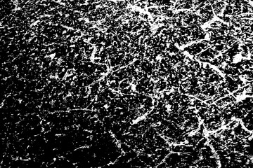 Grunge is black and white. Abstract monochrome background. The grim texture of disaster. Pattern of cracks, chips. Dirty vintage surface. Old worn wall.