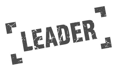 leader stamp. leader square grunge sign. leader