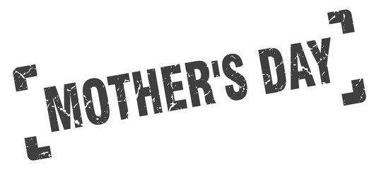 mother's day stamp. mother's day square grunge sign. mother's day
