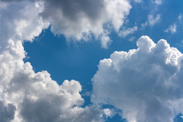 Fototapeta na wymiar Sky landscape with Cumulus clouds