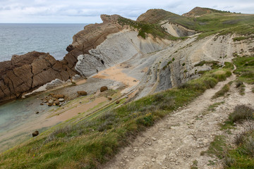 Steep coast in northern Spain