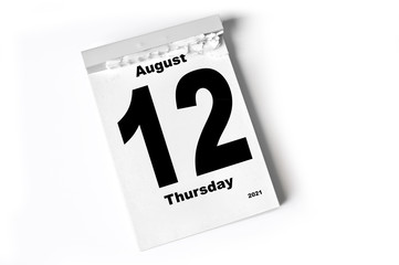 12. August 2021