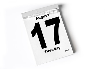 17. August 2021
