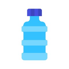 Fototapeta premium Plastic water bottle vector, grocery store related flat style icon