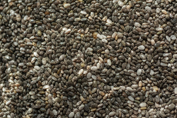 Chia seeds close-up