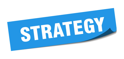 strategy sticker. strategy square isolated sign. strategy