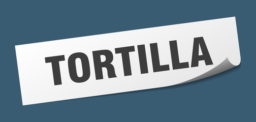 tortilla sticker. tortilla square isolated sign. tortilla