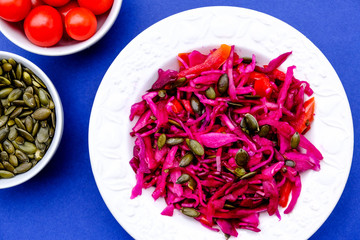 Healthy Vegetarian Red Cabbage Salad