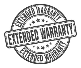 extended warranty stamp. extended warranty round grunge sign. extended warranty