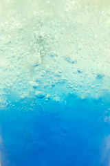 Naklejka na ściany i meble abstract blue ice background close up