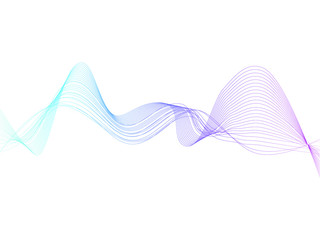 EPS 10 vector. Futuristic colorful background. Backdrop with lines and waves.