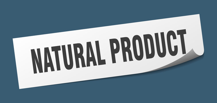 natural product sticker. natural product square isolated sign. natural product