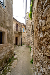 Altstadtgasse Plomin, Istrien,Kroatien