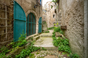 Fototapeta na wymiar Altstadtgasse Plomin, Istrien,Kroatien