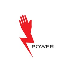 Hand strong vector icon