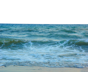 Sea ocean seascape, landscape. isolated white background