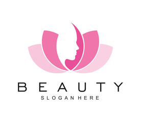 natural beauty salon and hair treatment logo design