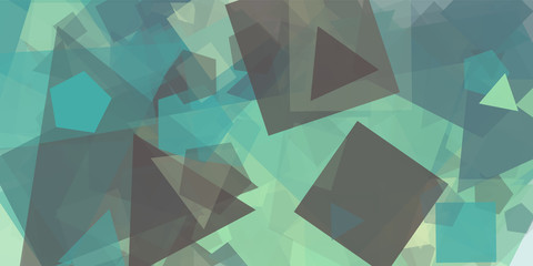 Abstract Generative Art color distributed polygons background illustration