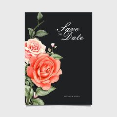 Waterolor Floral Save the date invitation card