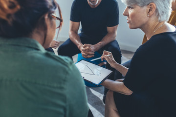 Group of people having a meeting