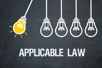Fototapeta premium Applicable Law