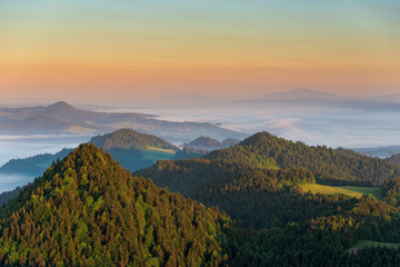 A beautiful morning in Pieniny
