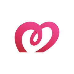 Love letter m logo template