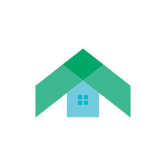 Real estate arrow logo vector