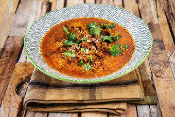 Thai beef with coconut milk