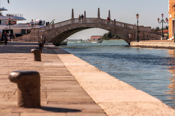 Bridge in Riva San Biasio in Venice near the Venetian Arsenal