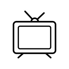 Television Icon in trendy flat style isolated on white background