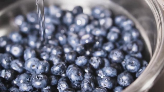 Frash blueberries. Healthy food concept.