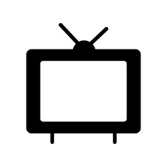 Television Icon in trendy flat style isolated on white background